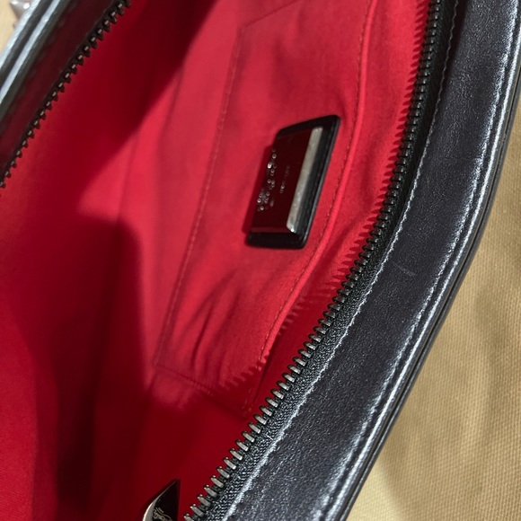 Clutch Loubiposh Spiked Black Cross Body Bag. - Picture 4 of 7